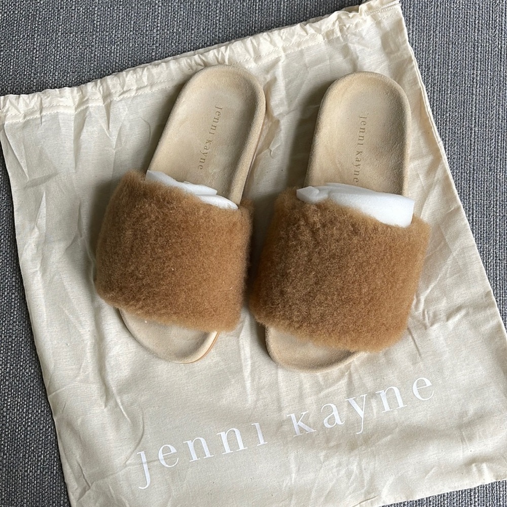 Jenni Kayne shearling slides, Sz 36